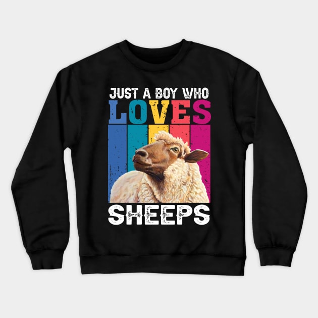 Fluffy Flock Fiesta Sheep Dreams, Stylish Tee Extravaganza for Animal Lovers Crewneck Sweatshirt by Northground